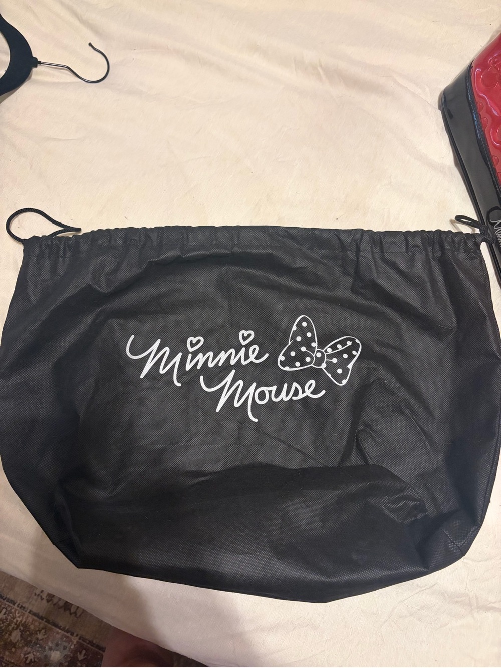 Loungefly Red and Black Minnie & Mickey Patent Dome Satchel - Picture 6 of 7